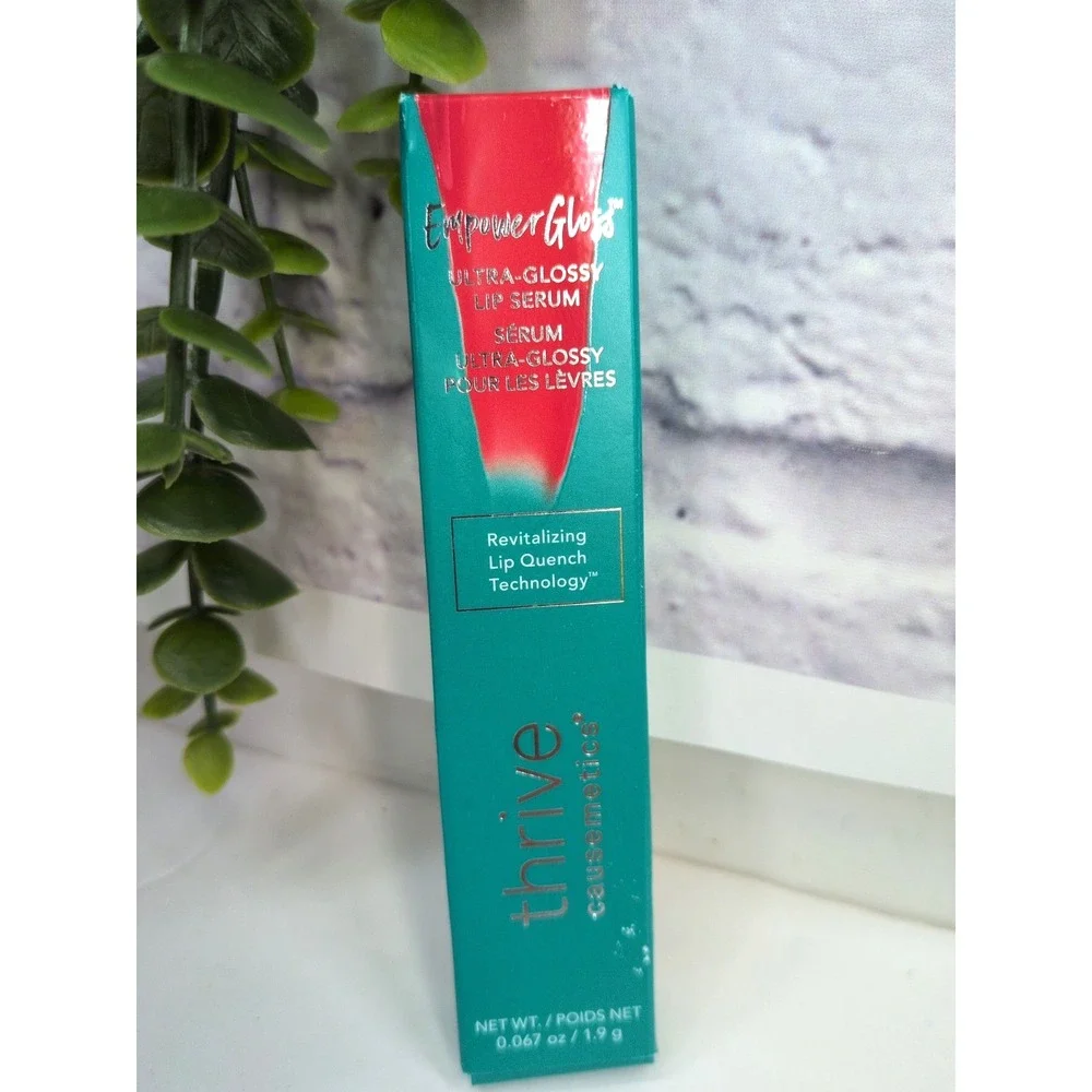 NIB VANESSA!💚Thrive Causemetics Empower Gloss Ultra Glossy Lip Serum Cherry